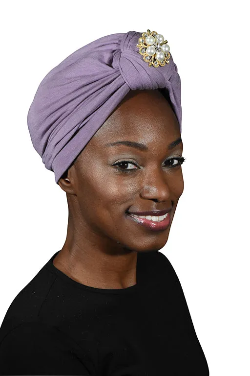 Turban with Gold Pearl Diamond