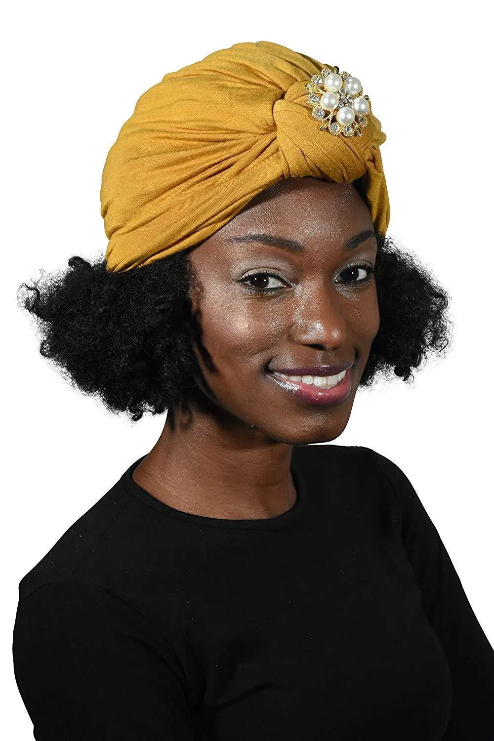 Turban with Gold Pearl Diamond
