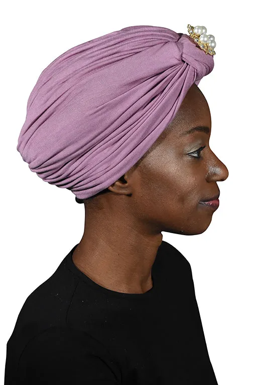 Turban with Gold Pearl Diamond