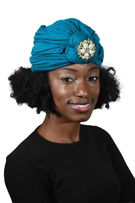 Turban with Gold Pearl Diamond