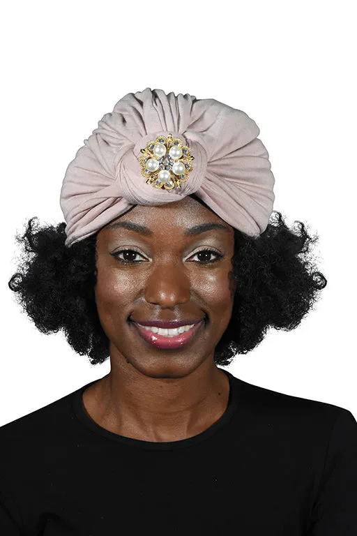 Turban with Gold Pearl Diamond