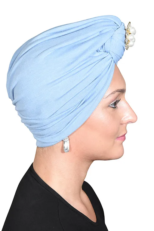 Turban with Gold Pearl Diamond