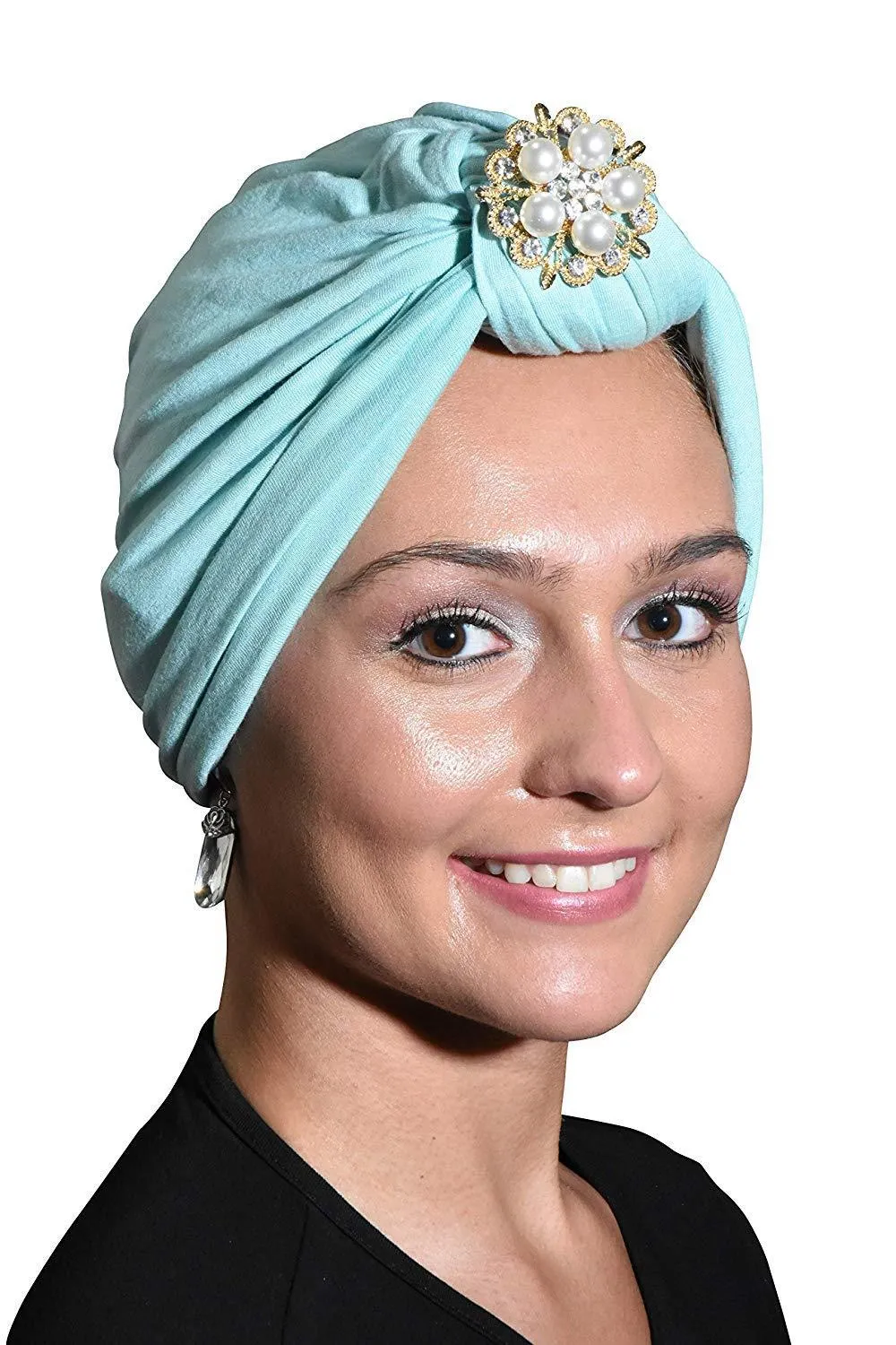 Turban with Gold Pearl Diamond