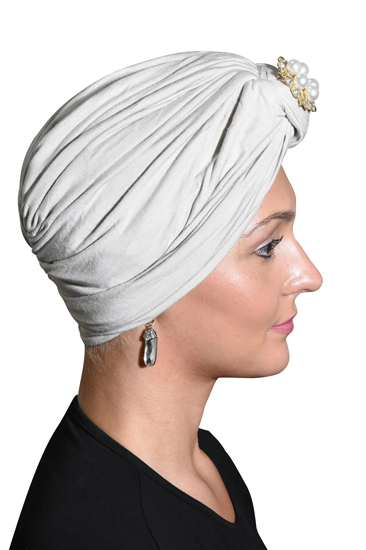 Turban with Gold Pearl Diamond