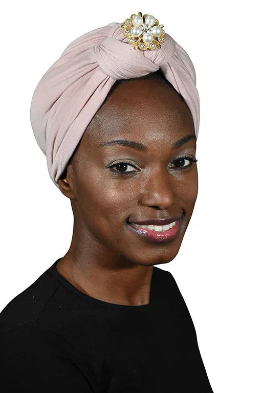 Turban with Gold Pearl Diamond