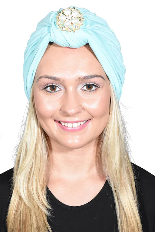 Turban with Gold Pearl Diamond