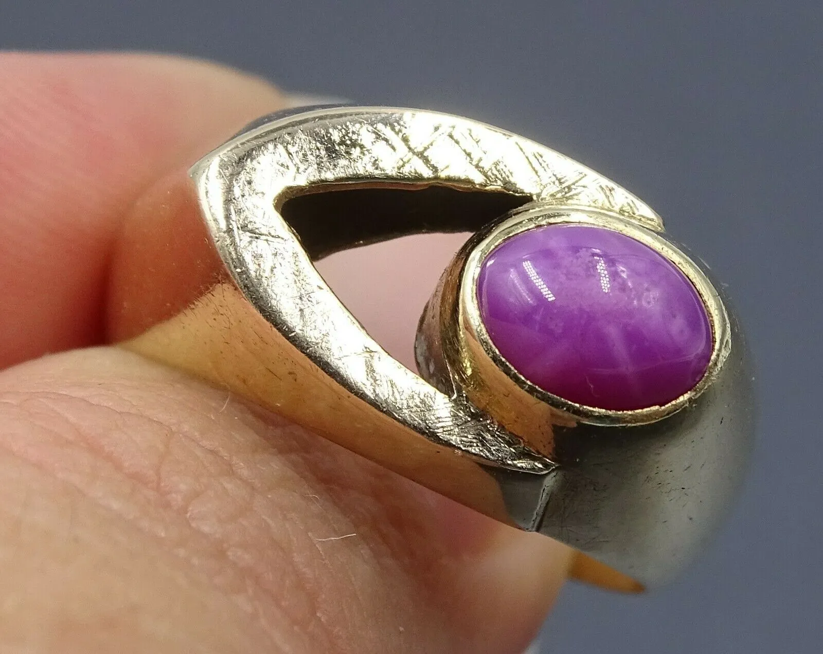 Vintage 14ct Yellow Gold Ruby Ring